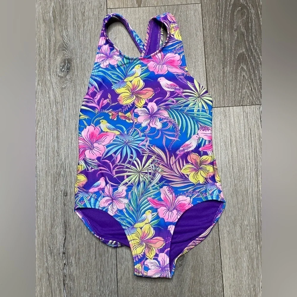 The Children’s Place Girl Swimsuit One Piece Purple Size S (5/6)